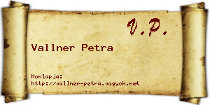 Vallner Petra névjegykártya